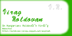 virag moldovan business card